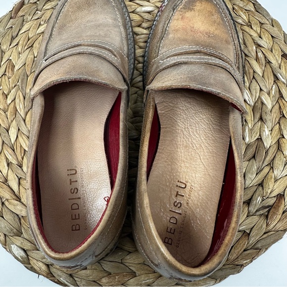 Bed-Stu Reina Cobbler Series Penny Loafers Shoes Rustic Brown Leather Size 8 - Picture 8 of 10